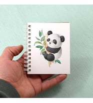 Sevimli Panda Tasarım Hediyelik Not Defteri