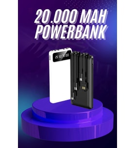 20.000 Mah Hızlı Şarj Özellikli Taşınabilir Usb Girişli