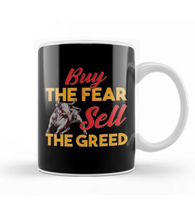 Buy The Fear, Sell The Greed Trading & Investing Kupa Bardak Porselen