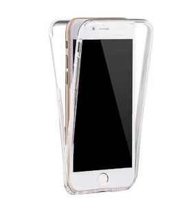 Apple iphone 8 360 Derece Kılıf Şeffaf Silikon  Ön Arka