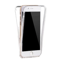 Apple iphone 8 360 Derece Kılıf Şeffaf Silikon  Ön Arka