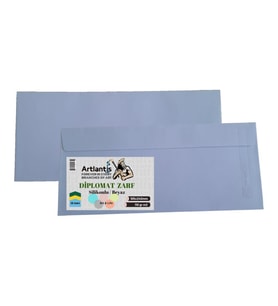 Diplomat Zarf 10.5x24 Cm Beyaz 90 Gr Silikonlu 25'li 1 Paket Artlantis 105*240 Mm Para Zarfı Beyaz 25 li 1 Paket (Renksiz)