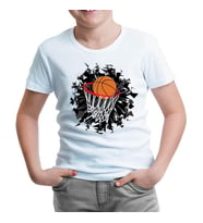 Basketbol - Pota Beyaz Çocuk Tshirt