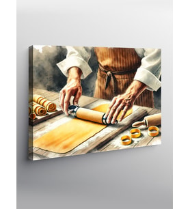 Kanvas Tablo Taze Makarna Ustası