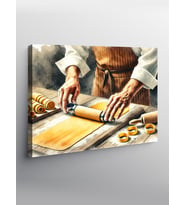 Kanvas Tablo Taze Makarna Ustası