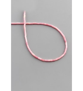 Mercan Doğal Taş Parlak Pembe Silindir Kesim 2x4mm Dizi [AA]