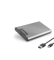 2.5 Inç Sata Hdd/Ssd Harici Disk Kutusu Usb 3.0 Type-C Rgb - Gümüş HDX1782