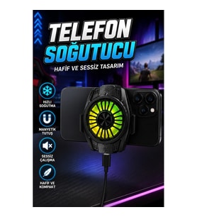 Manyetik Telefon ve Tablet Soğutucu Fan – Hafif ve Sessiz Mobil Tasarım