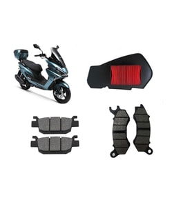 Rks Newlight 125 Pro Bakım Seti Ön-Arka Balata Ve Hava filtresi (Beyaz)