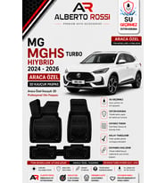 MG MGHS TURBO HIYBRID 2024 - 2026 Araca Özel Kauçuk 3D Profesyonel Oto Paspası