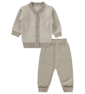 Civil Baby Hırkalı 6-18 Ay Takım - Gri