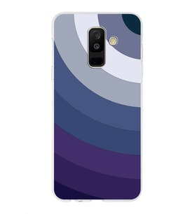 Samsung Galaxy A6 Plus (2018)  Kapak Renk Cümbüşü Tasarımlı Şeffaf Silikon Kılıf