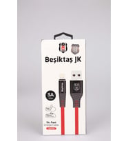 BEŞİKTAŞ ORJINAL LİSANSLI IPHONE Data+Sarj Kablosu KBL-1903 3A Lightning Usb 1m(5x8)*40