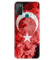 TCL 20E Kılıf Resimli Silikon Kılıf Şanlı Türk Bayrağı 3 1395