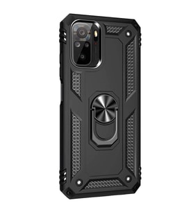 Xiaomi Redmi Note 10 Pro Yüzüklü Tank Kılıf Siyah