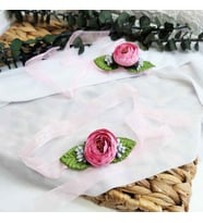 Nedime Bilekliği Pembe Şakayik Çiçekli-