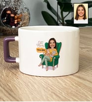 Kişiye Özel Karikatürlü Cat Mom Kedi Annesi Lüks Fincan Anneler Günü Hediyesi