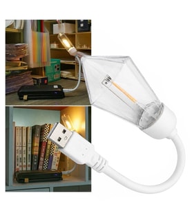 Powermaster PM-25791 Esnek Gövdeli USB Günışığı COB Led Edison Masa Ve Kitap Okuma Lambası