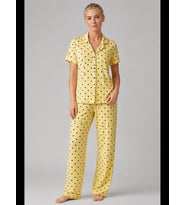 Night Puantiyeli Düğmeli Pijama Takımı 4642