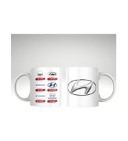 Applucky Hyundai Logo Tarihçesi Baskı Kupa Bardak (Beyaz)