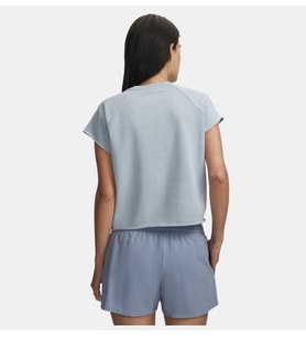Under Armour Icon Wm Cut Off Ss Gri Kadın T-Shirt 6013538-034