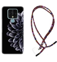 Tecno Camon 16 18P Pova Kılıf Boyun Asklı Rasta Silikon Çiçekler 1639