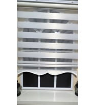 Zebra Stor Perde Beyaz Etek Dilimli STB-400-V01