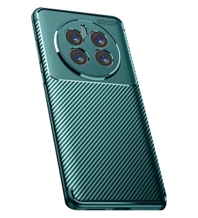 Realme 12 Pro Plus Kılıf Auto Focus Karbon Kapak - Koyu Yeşil