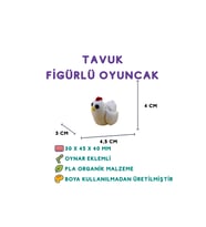 Tavuk Figür - 3D Sevimli Kümes Hayvanı