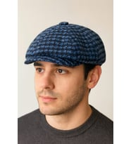 Kışlık Özel Kumaş Yünlü Peaky Blinders Model Dökümlü Unisex Yünlü Kasket Şapka