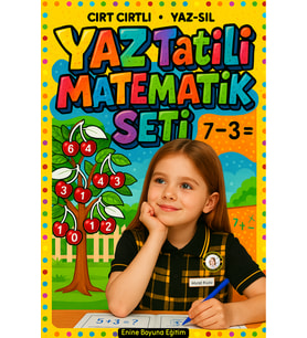 Okul Öncesi ve Birinci Sınıflar İçin YAZ Tatil Matematik Seti (Cırt Cırtlı YAZ-SİL)