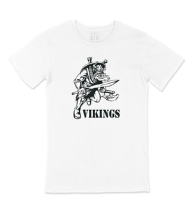 Siyah Vikings Tişört