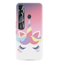 Tecno Spark 6 6 Go 8C 8 Pro 7 7 Spark 9 Pro Kılıf Desemli Silikon Sweety Unicorn 1737