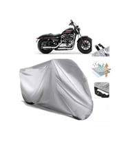 Sportster Forty-eight Special  Arka Çanta (bağlantı Tokalı) Uyumlu SolarBlock  Motosiklet Brandası (Siyah)