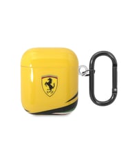 Apple Airpods Kılıf Ferrari Orjinal Lisanslı IML Baskılı Klasik Logolu TPU Kılıf