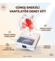 Güneş Paneli ile Çalışan Vantilatör Deney Seti - Plastik