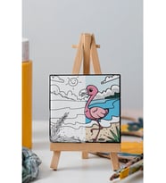 Güzel Flamingo, Çocuk Ressam Seti Eğitici Tuval Boyama Hobi Seti