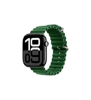 Lexroo Watch 10 46mm KRD-75 Silikon Kordon - Koyu Yeşil