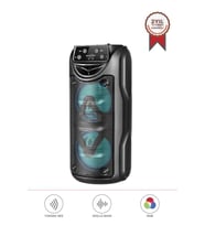 Torima GTS-1558 Siyah 3 inc RGB Ledli Taşınabilir Bluetooth Hoparlör Parti Speaker
