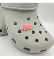 Terlik Süsü ve Aksesuarı , Çanta Süsü – Jibbitz 3D Kabartma Şeker Görsel Figür Aksesuar (Açık Pembe)