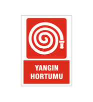 Yangın hortumu, isg uyarı levhası