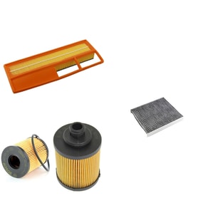 Bosch Filtre Bakım Seti Fiat Grande Punto 1.3 MTJ Multijet Hava + Yağ F. + Polen Filtre Bosch,Yağ filtre iki tip çıkar lütfen şase no gönderiniz.