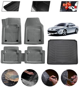 Peugeot 407 Uyumlu Paspas Araca Özel Bagaj Havuzu MBS Gri