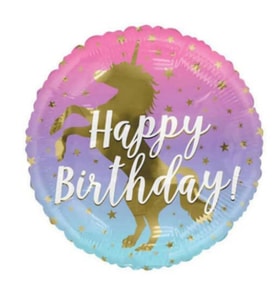 Unicorn Happy Birthday Folyo Balon
