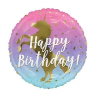Unicorn Happy Birthday Folyo Balon