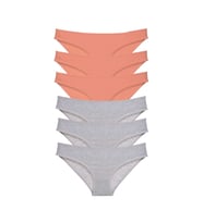 6 adet Süper Eko Set Likralı Kadın Slip Külot Pudra Gri
