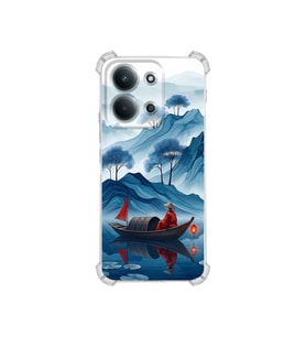 PrintiFy Xiaomi Redmi 15c ile Uyumlu Simya Serisi Sonsuz Akış Tasarımlı Uv Baskılı Köşe Korumalı Antişok Kılıf