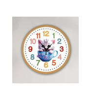 bilge Tasarım Çocuk Odası Duvar Saati 30 x 30 CM (Karışık)