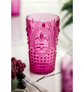 Akrilik Pembe Tekli Uzun Bardak & Su Meşrubat Bardağı 750 Ml ( Büyük Boy & Cam Değildir )