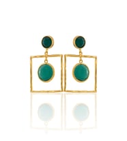 Kadir Jewellery 22 Ayar Altın Kaplama Kadın Sallantılı Küpe -El İşçiliği Ve Hipoalerjenik Küpe-E85